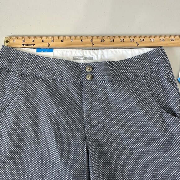 Columbia Capri Pants Size 10 Omni Shade Blue Upf 50 - Picture 11 of 14